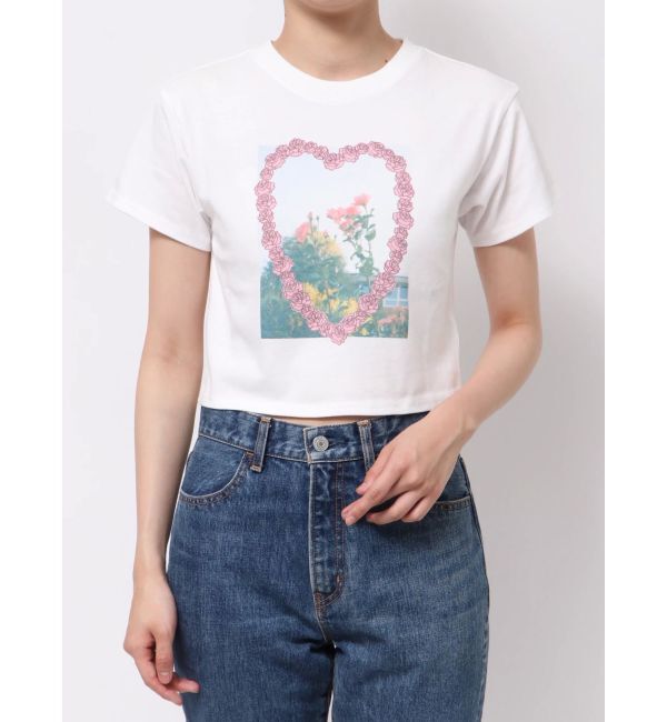 jouetie「フラワーフォトフィットTシャツ」|Tシャツ・カットソー|