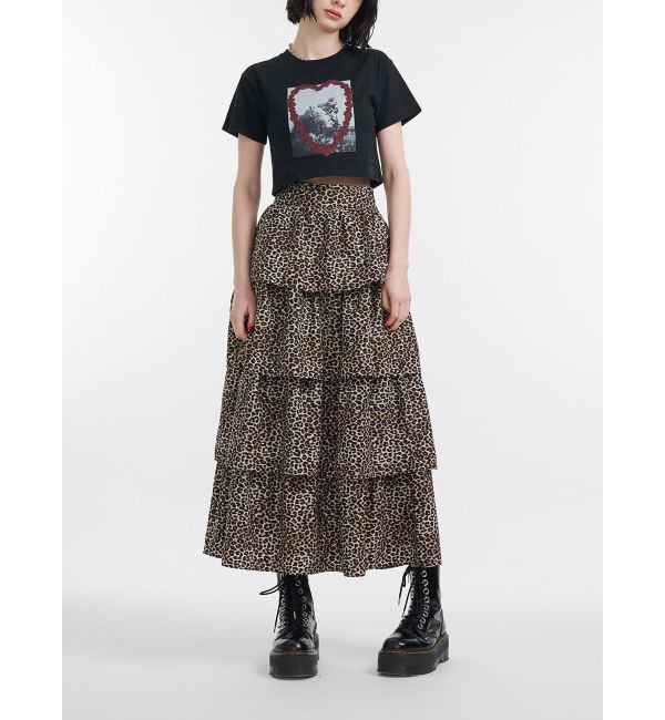 jouetie「フラワーフォトフィットTシャツ」|Tシャツ・カットソー|