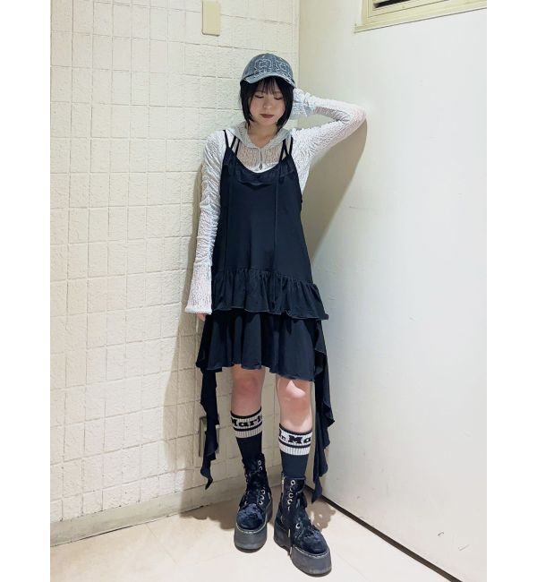 jouetie「ドレープフリルカットワンピース」|ワンピース|ブラック