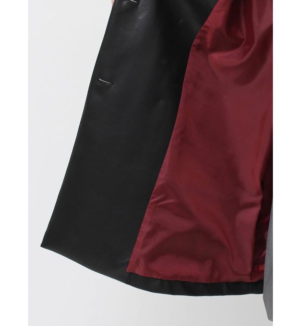 jouetie「フェイクレザーAラインジャケット」|ライダースジャケット|