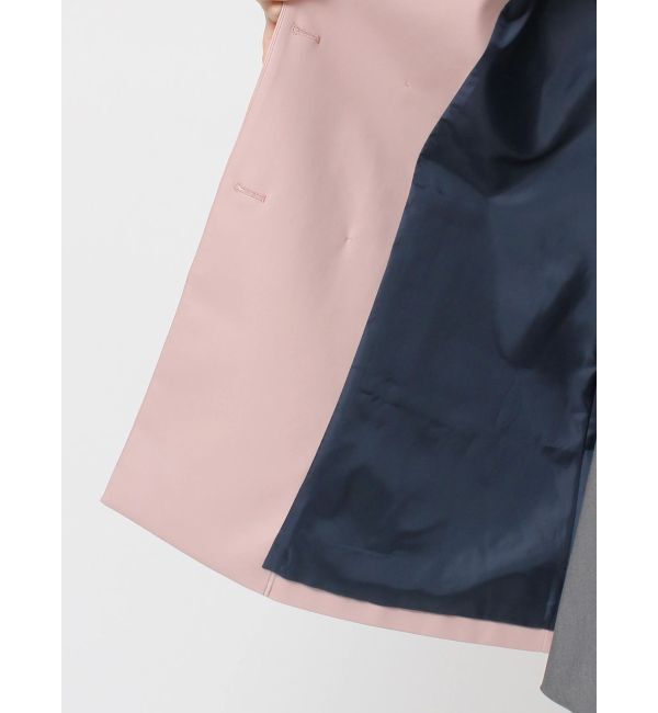 jouetie「フェイクレザーAラインジャケット」|ライダースジャケット|