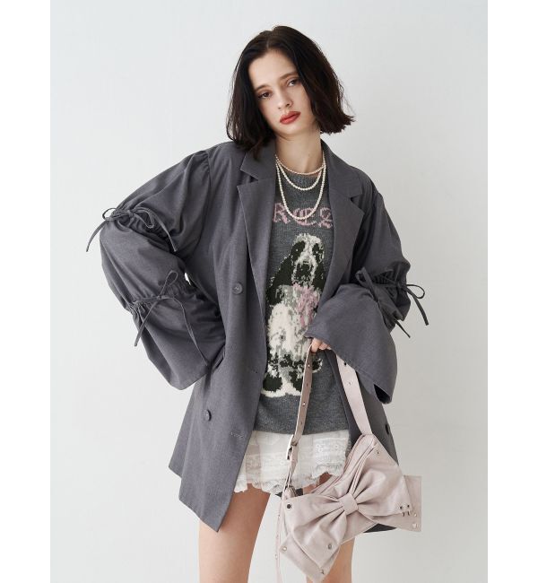 jouetie「リボンスリーブジャケットミニワンピース」|ワンピース|