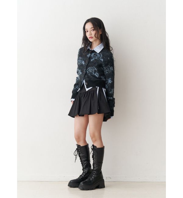 jouetie「2WAYパターンショートカーデ」|カーディガン|