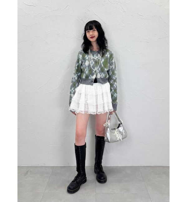 jouetie「2WAYパターンショートカーデ」|カーディガン|