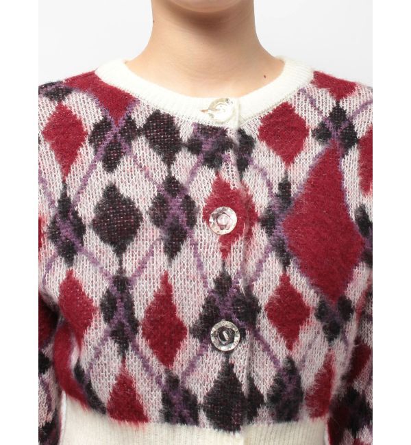 jouetie「2WAYパターンショートカーデ」|カーディガン|