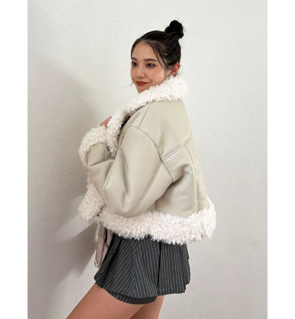 jouetie「フェイクムートンショートジャケット」|その他|