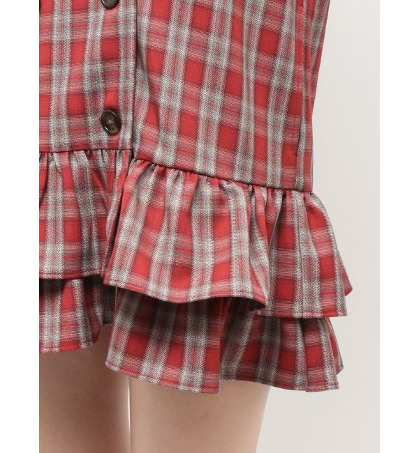 jouetie「ヘムフリルトレンチミニワンピース」|ワンピース|