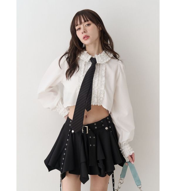 jouetie「フリルカラーショートブラウス」|シャツ・ブラウス|