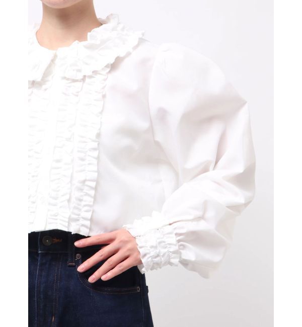 jouetie「フリルカラーショートブラウス」|シャツ・ブラウス|