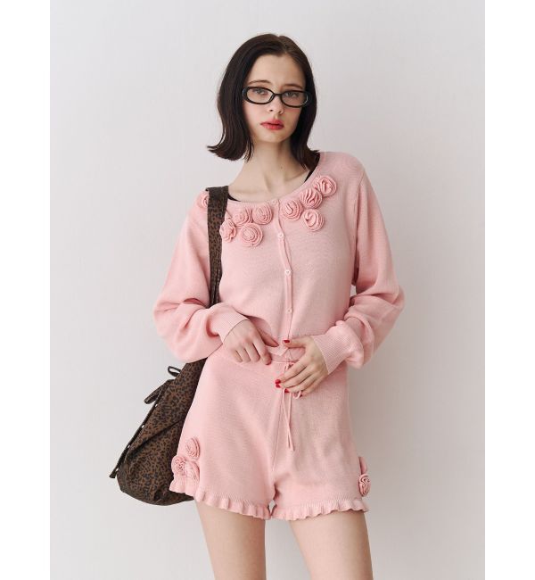 jouetie「ローズモチーフニットショーパン【セットアップ対応】」|その他|