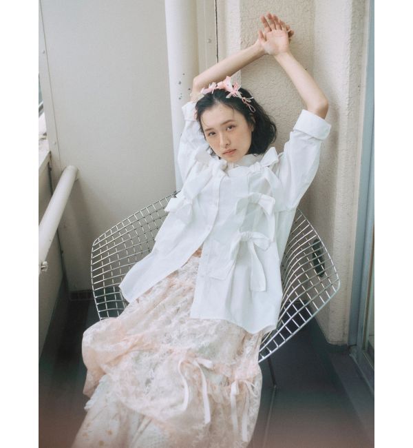 merry jenny「デコラティブリボンフレアスカート」|スカート|