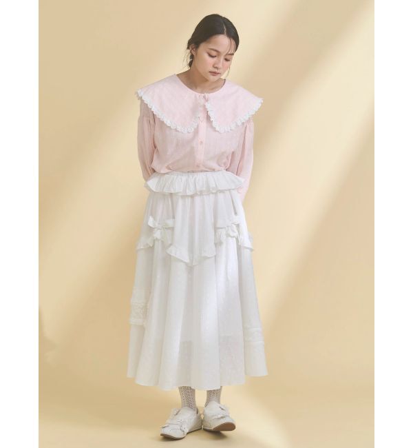 merry jenny「デコラティブリボンフレアスカート」|スカート|