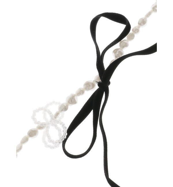 merry jenny「ribbon pearl choker」|ネックレス|