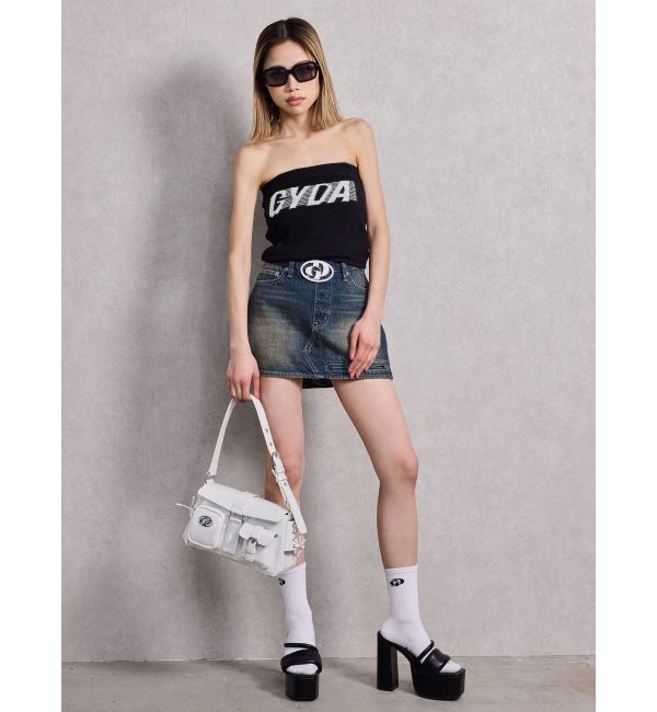 GYDA「アシンメトリーラインパディングチャンキーサンダル」|サンダル|