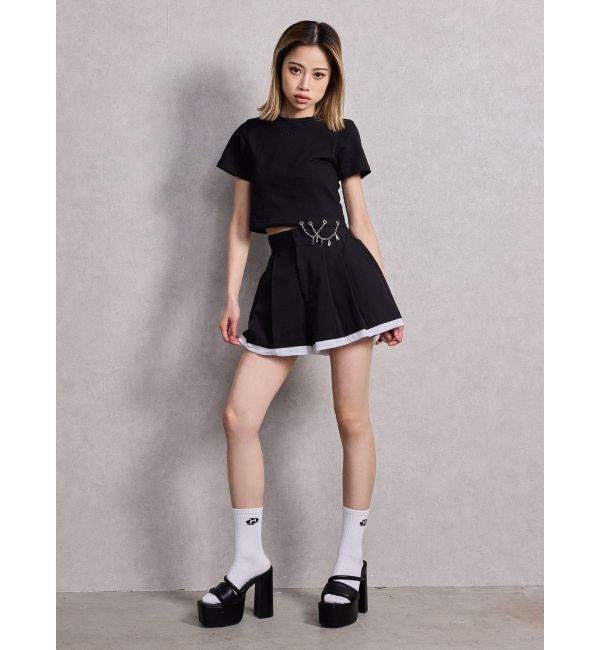 GYDA「アシンメトリーラインパディングチャンキーサンダル」|サンダル|