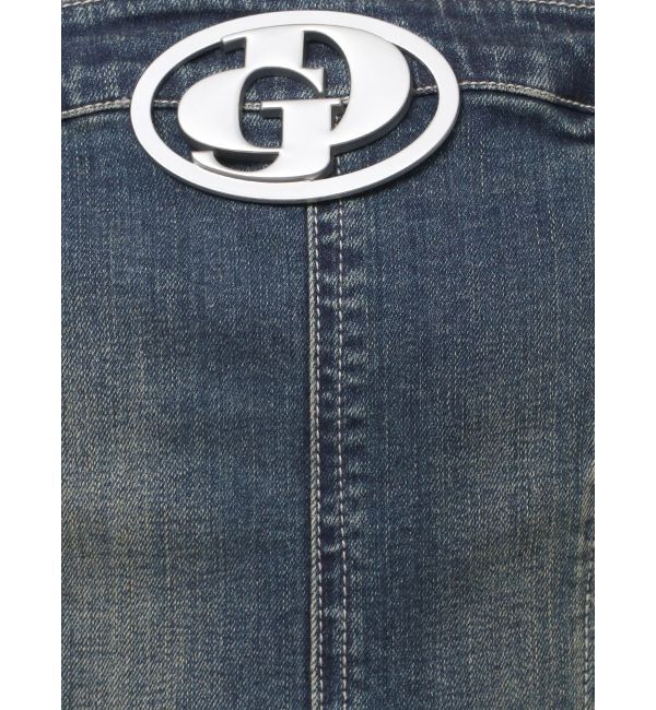 GYDA「GD MOLD SIDE OPENスカートライクデニムワンピース」|ワンピース|