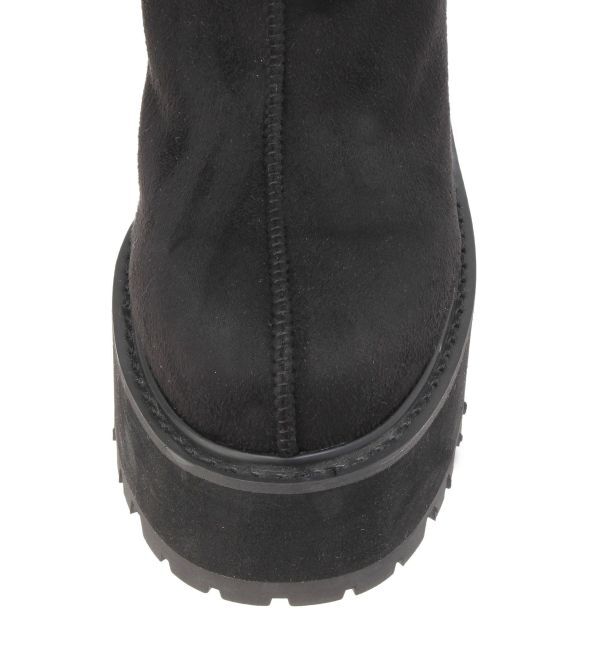 GYDA「フェイクムートンplatformショートブーツ」|ショートブーツ|