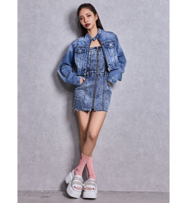 GYDA「Thick sole bijouストラップサンダル」|サンダル|