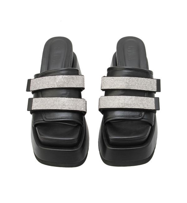 GYDA「Thick sole bijouストラップサンダル」|サンダル|
