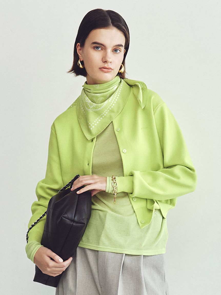 Mila Owen「【ウォッシャブル】【UVカット】クロップドフォルムカーディガン」|カーディガン|LIME