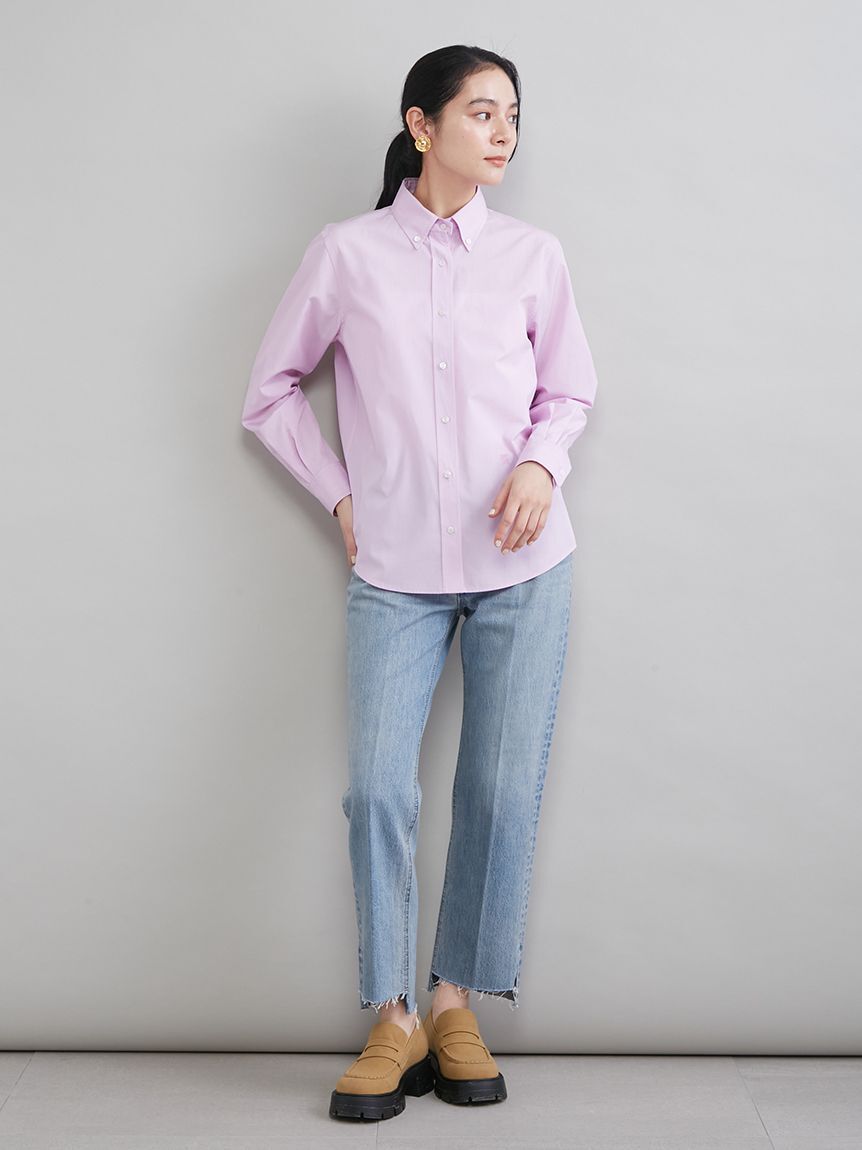 Mila Owen「【MILA PANTS】裾段差テーパードデニムパンツ」|デニム|