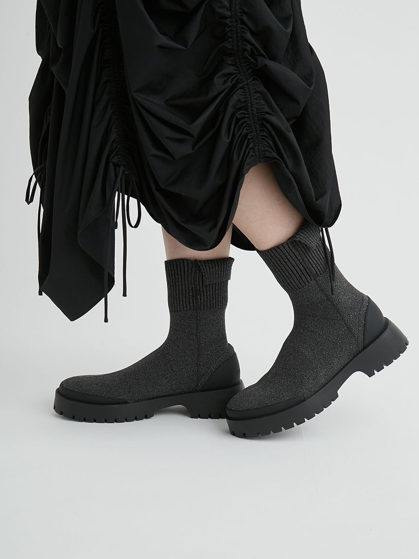 emmi atelier「eco ニットブーツ」|ショートブーツ|