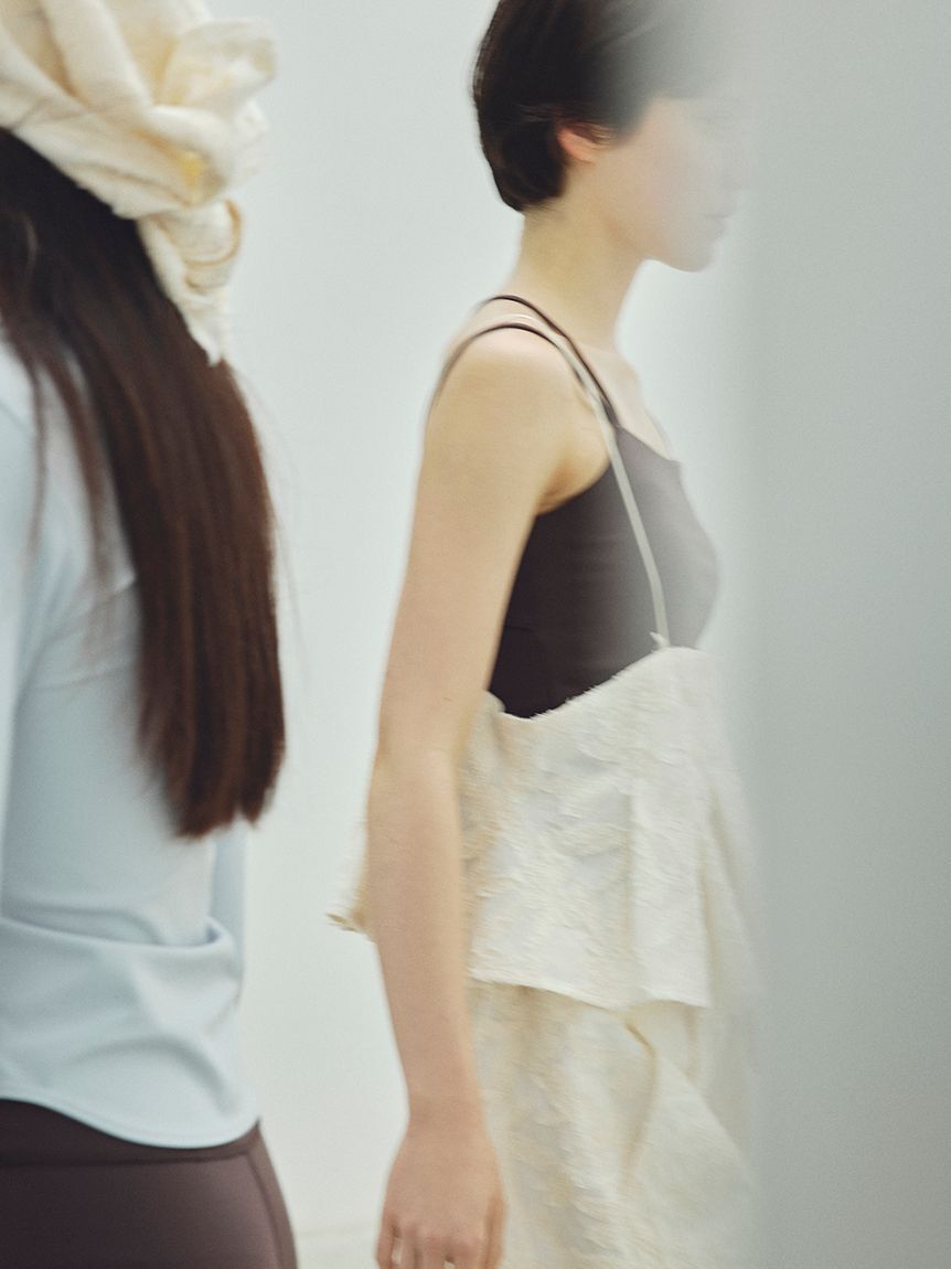 emmi atelier「タックビスチェ」|ベスト・ジレ|