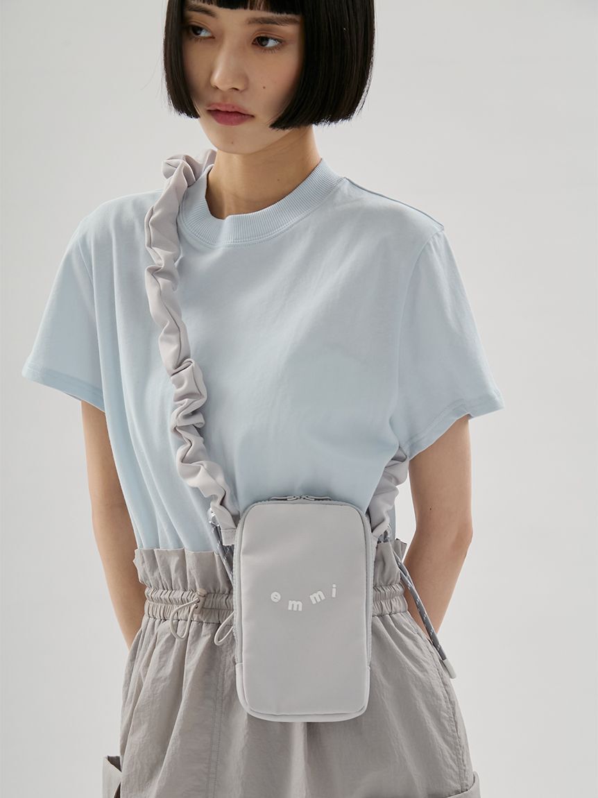 emmi atelier「ギャザーショルダースマホショルダー」|ショルダー・メッセンジャー|
