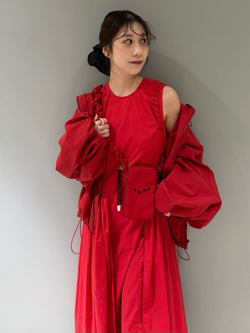 emmi atelier「ギャザーショルダースマホショルダー」|ショルダー・メッセンジャー|