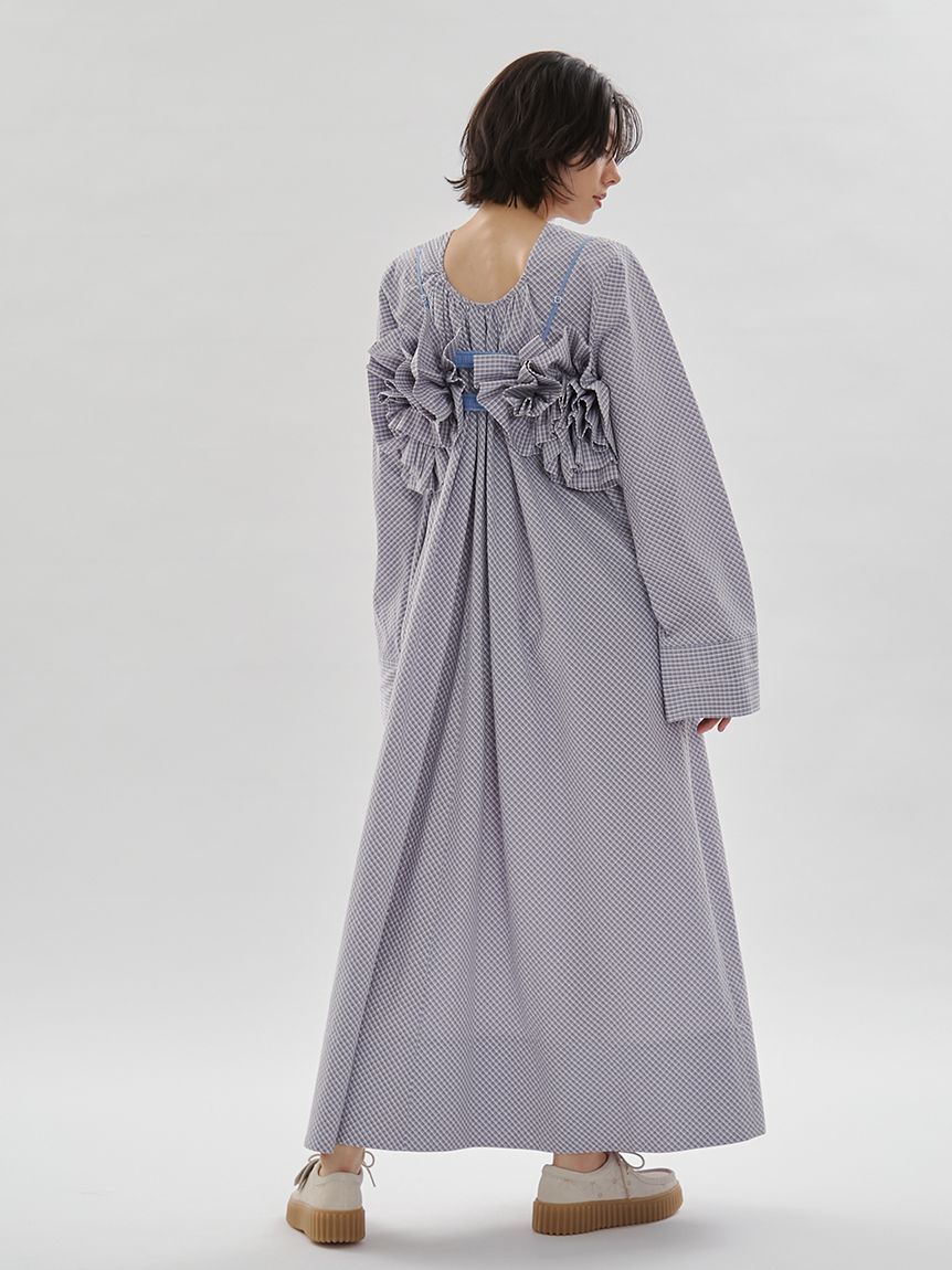 emmi atelier「チェックフリルビスチェ【セットアップ対応】」|ベスト・ジレ|