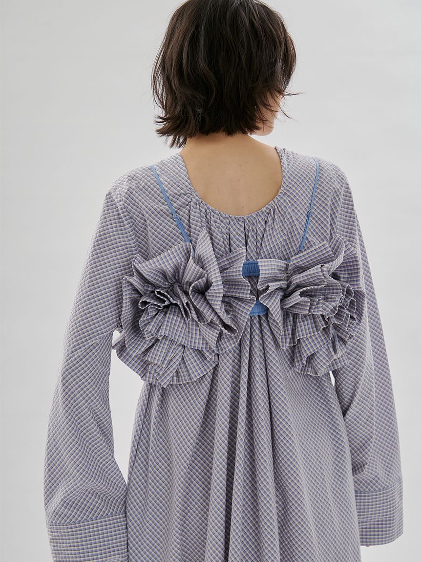 emmi atelier「チェックフリルビスチェ【セットアップ対応】」|ベスト・ジレ|