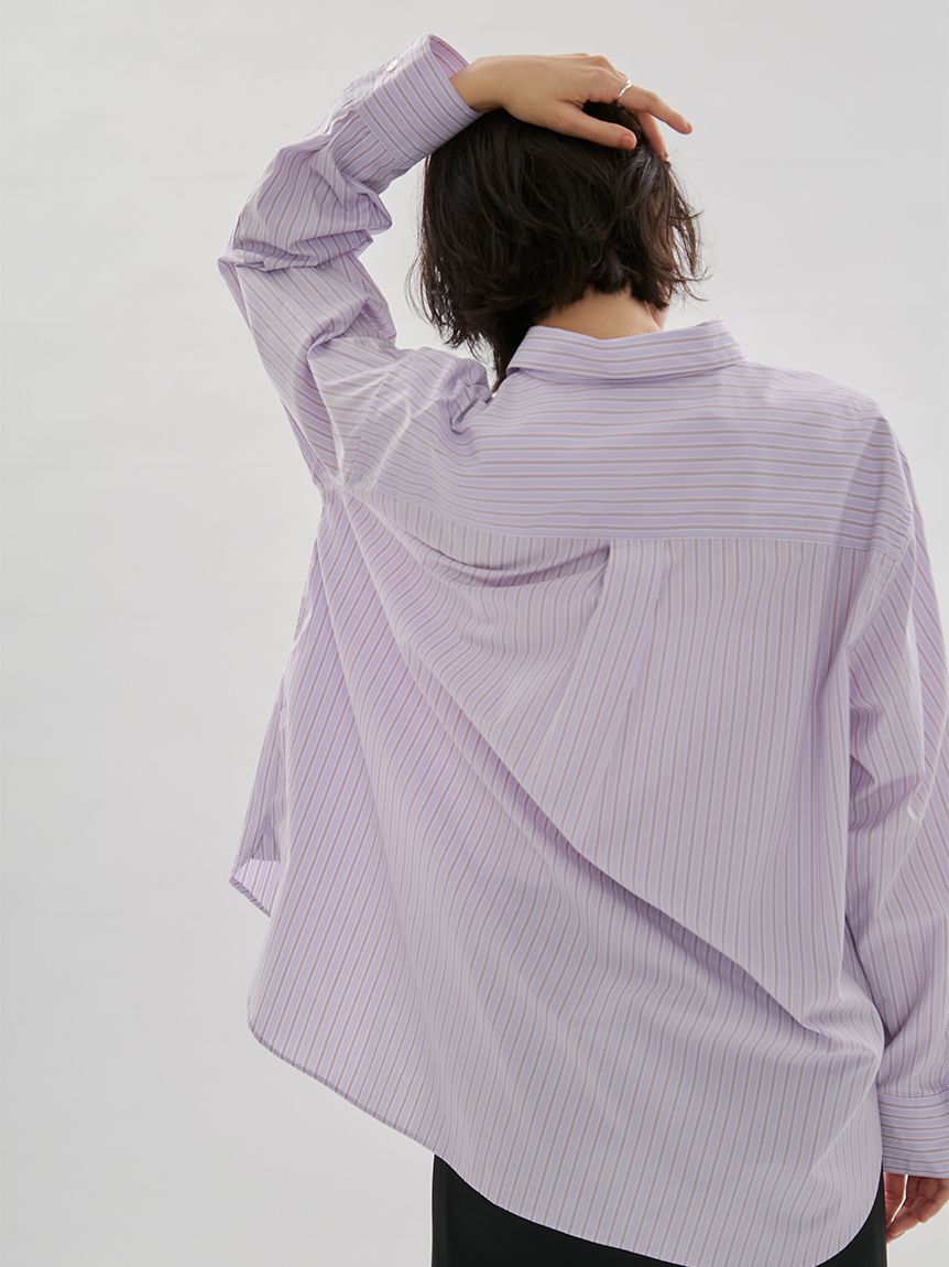 emmi atelier「【ONLINE限定カラーあり】ストライプベーシックシャツ」|シャツ・ブラウス|