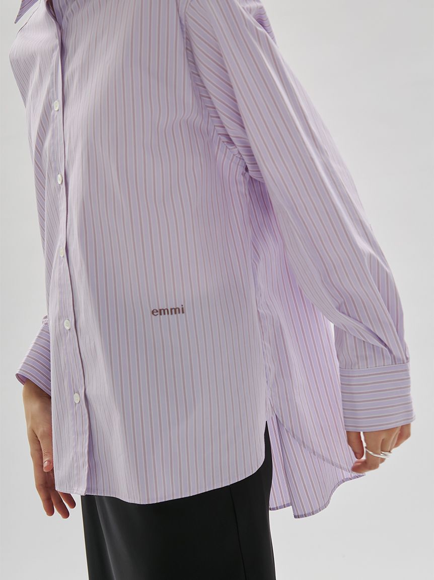 emmi atelier「【ONLINE限定カラーあり】ストライプベーシックシャツ」|シャツ・ブラウス|