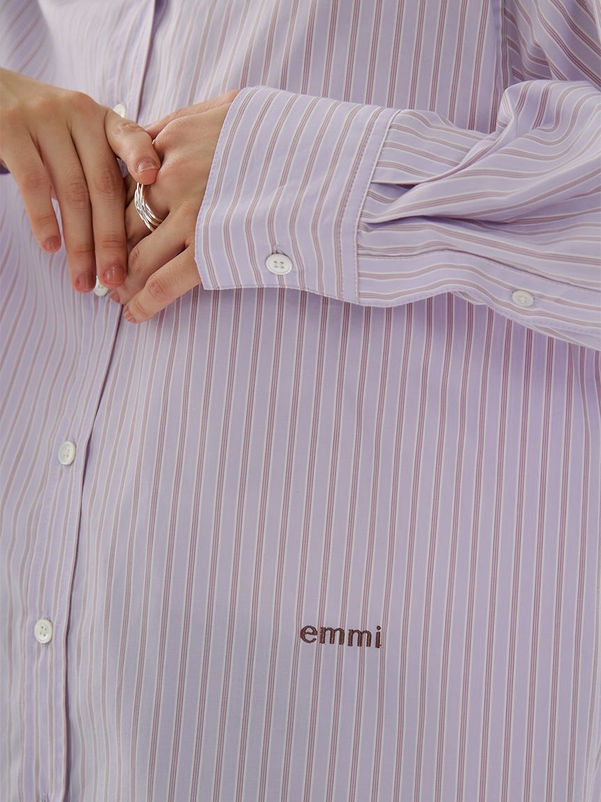 emmi atelier「【ONLINE限定カラーあり】ストライプベーシックシャツ」|シャツ・ブラウス|