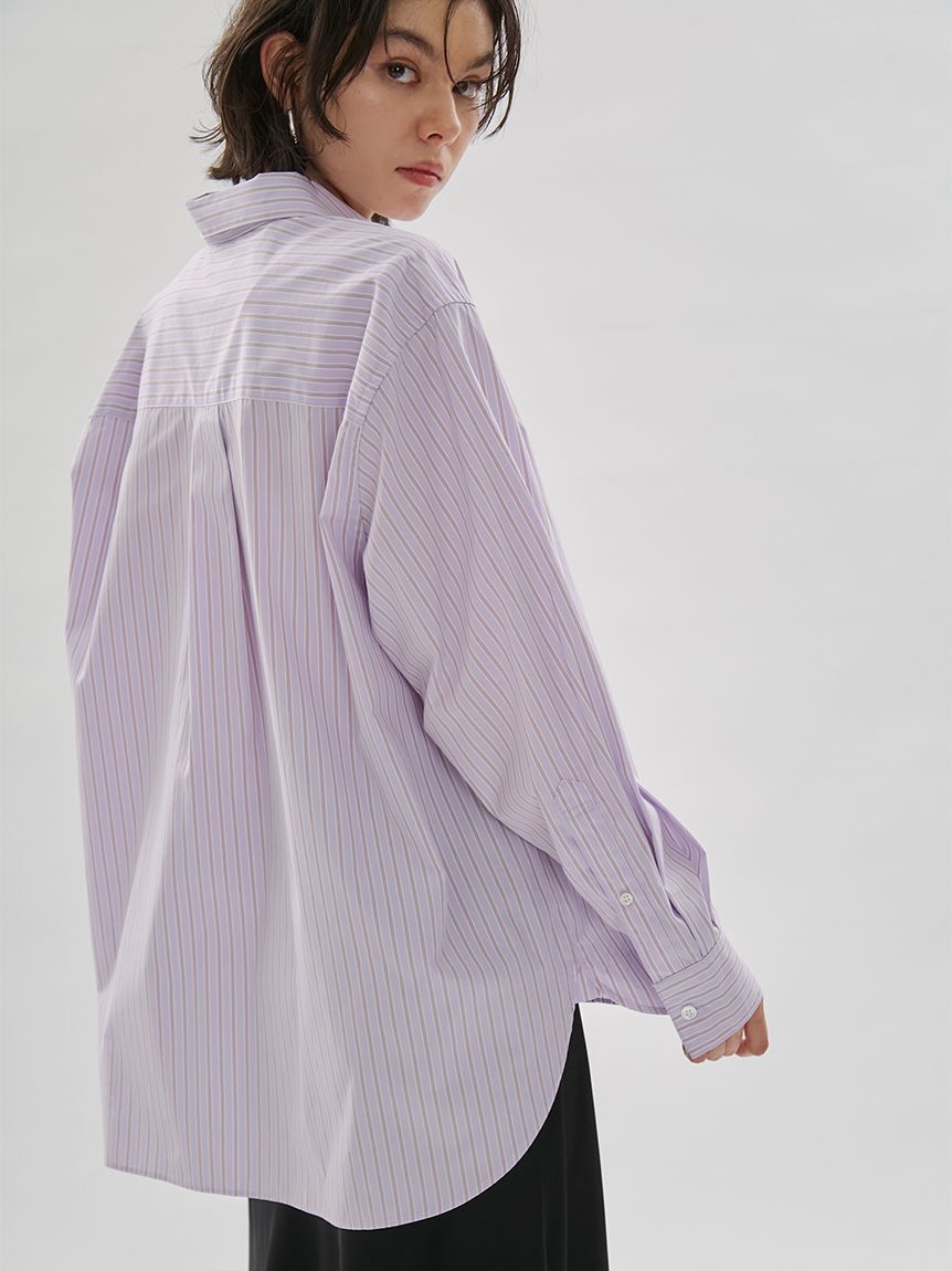 emmi atelier「【ONLINE限定カラーあり】ストライプベーシックシャツ」|シャツ・ブラウス|