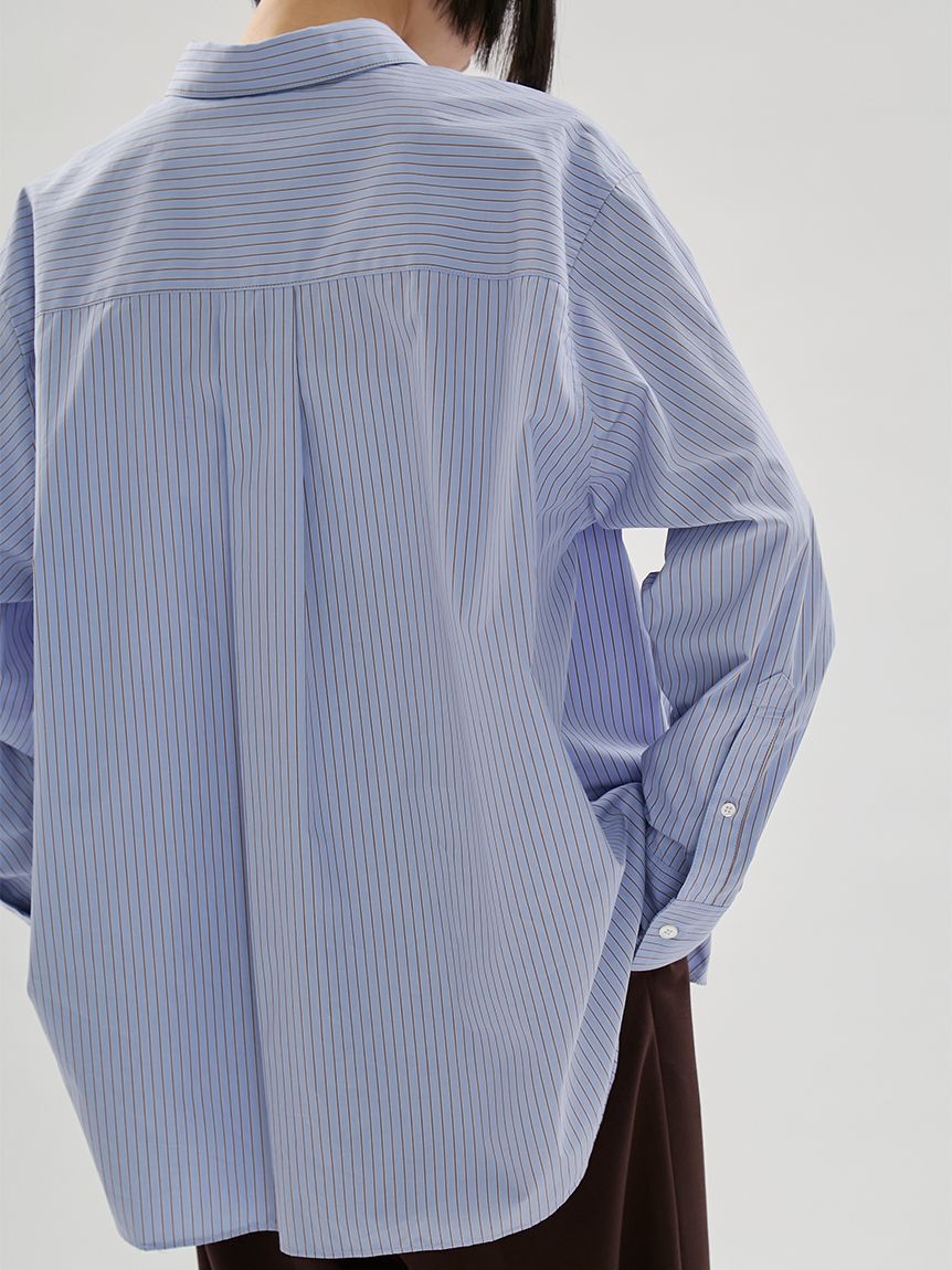 emmi atelier「【ONLINE限定カラーあり】ストライプベーシックシャツ」|シャツ・ブラウス|