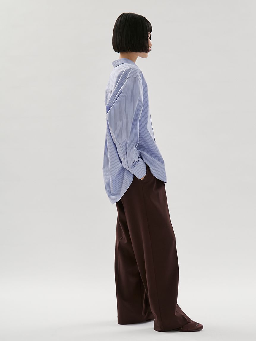 emmi atelier「【ONLINE限定カラーあり】ストライプベーシックシャツ」|シャツ・ブラウス|