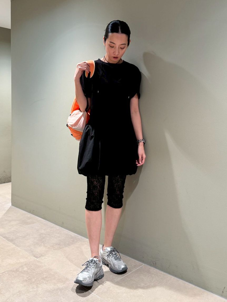 emmi atelier「【em】emmiロゴクロップドTシャツ/UVカット/接触冷感」|Tシャツ・カットソー|