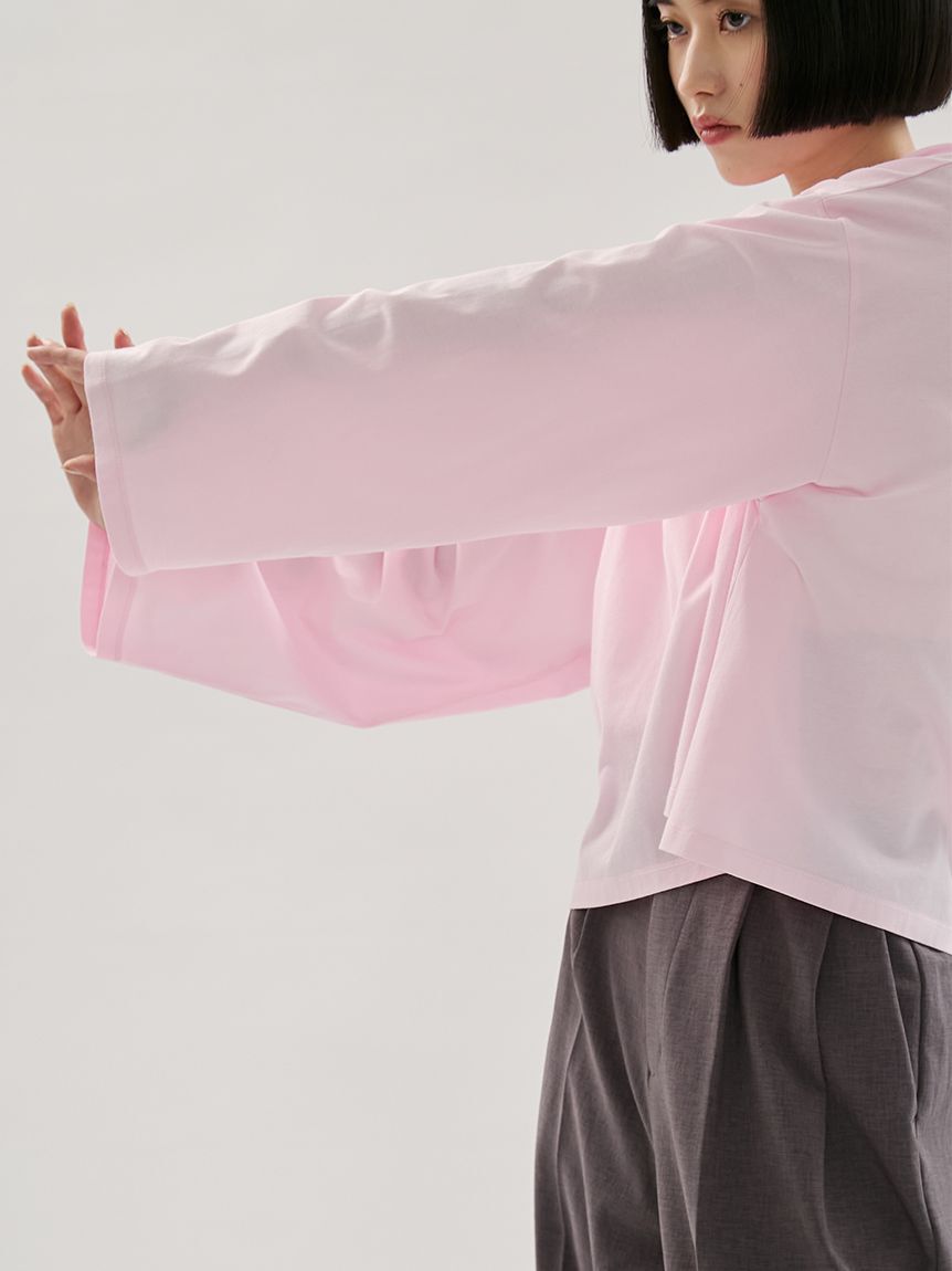 emmi atelier「emmiロゴクルーネックロングTシャツ」|Tシャツ・カットソー|