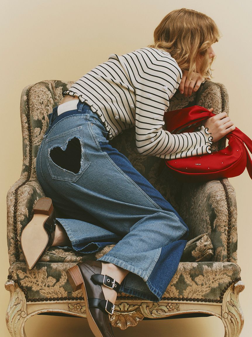 FURFUR「【WEB限定カラー】ダブルストラップバブーシュ」|パンプス|