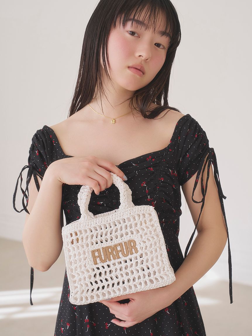 FURFUR「【限定カラー】ラフィアロゴトートバッグ」|トートバッグ|