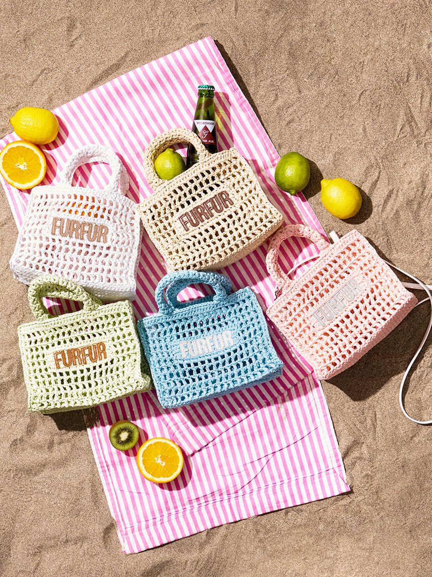 FURFUR「【限定カラー】ラフィアロゴトートバッグ」|トートバッグ|