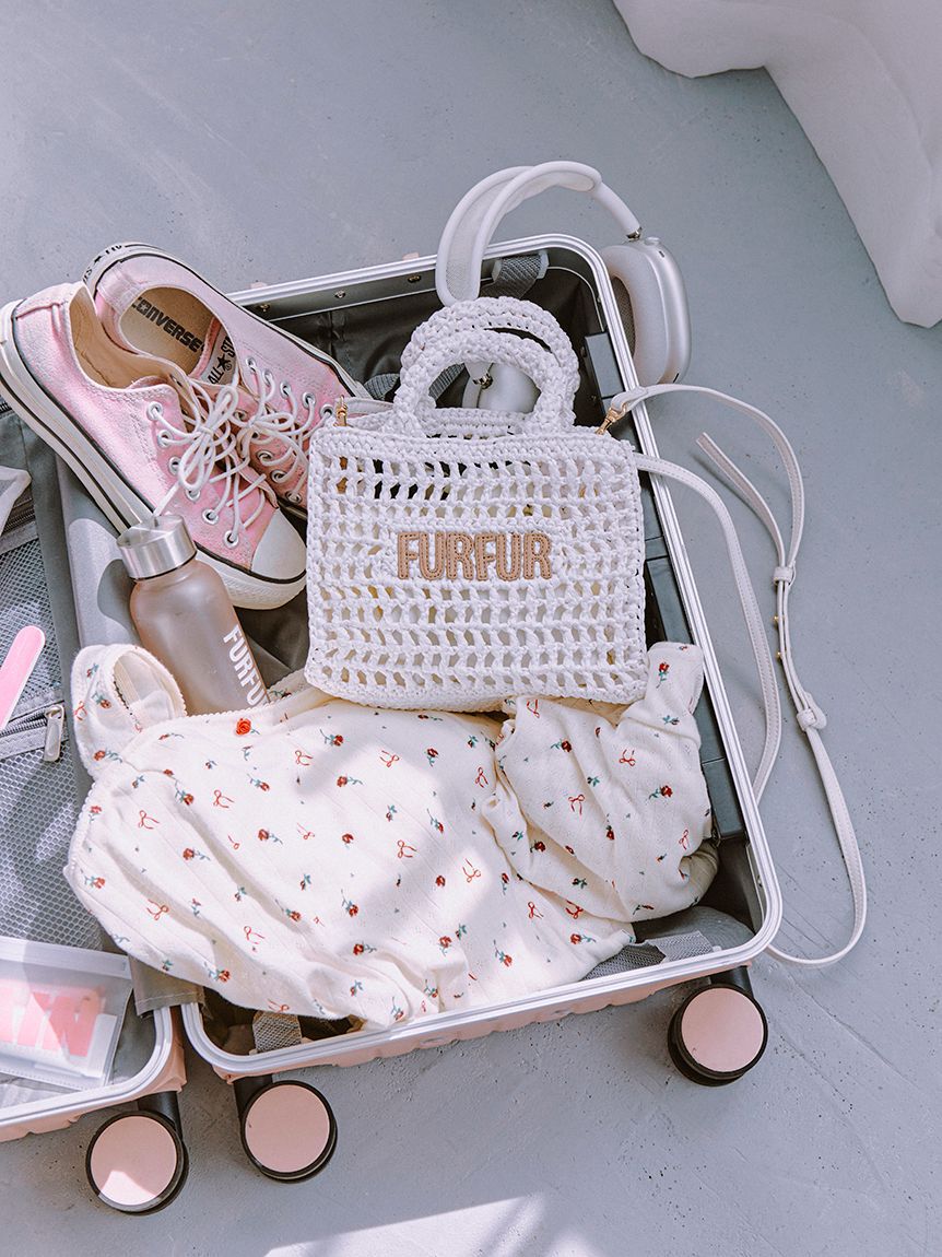 FURFUR「【限定カラー】ラフィアロゴトートバッグ」|トートバッグ|