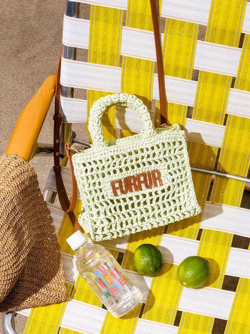 FURFUR「【限定カラー】ラフィアロゴトートバッグ」|トートバッグ|