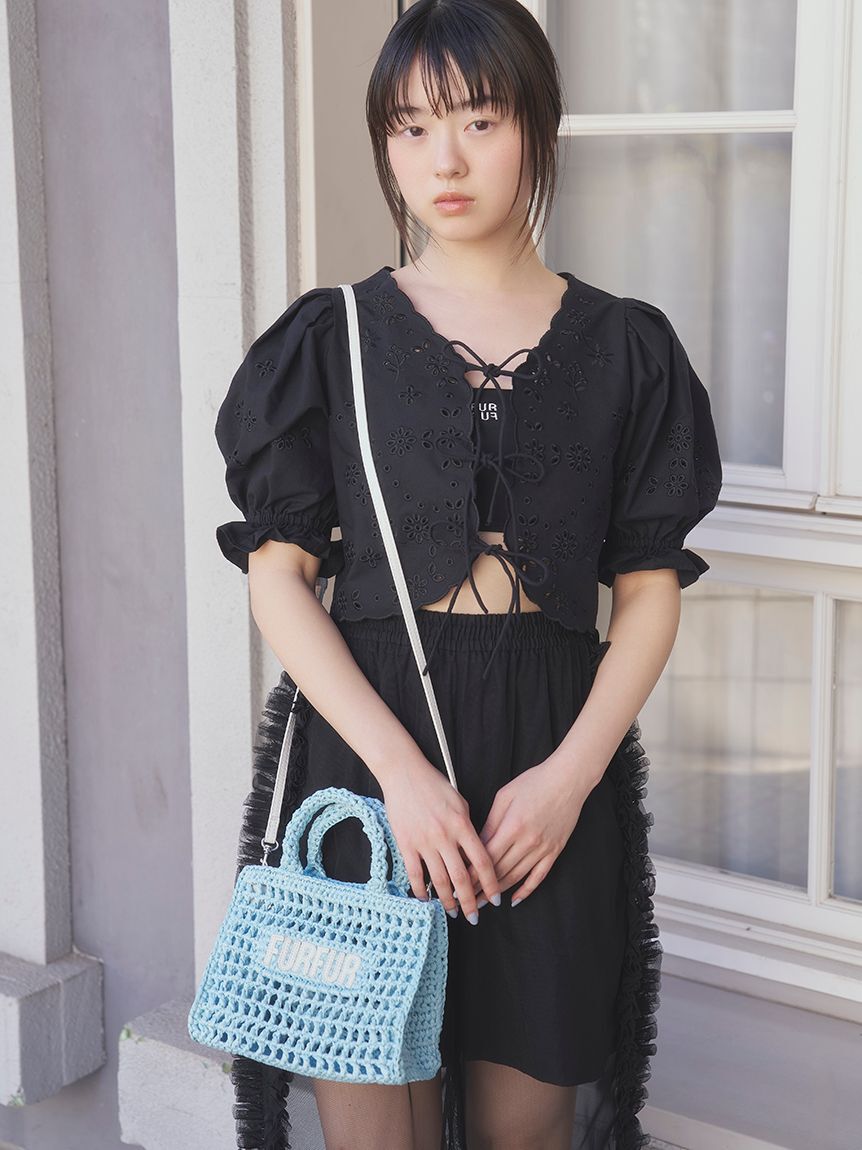 FURFUR「【限定カラー】ラフィアロゴトートバッグ」|トートバッグ|