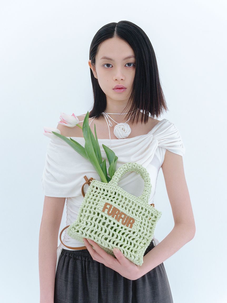 FURFUR「【限定カラー】ラフィアロゴトートバッグ」|トートバッグ|