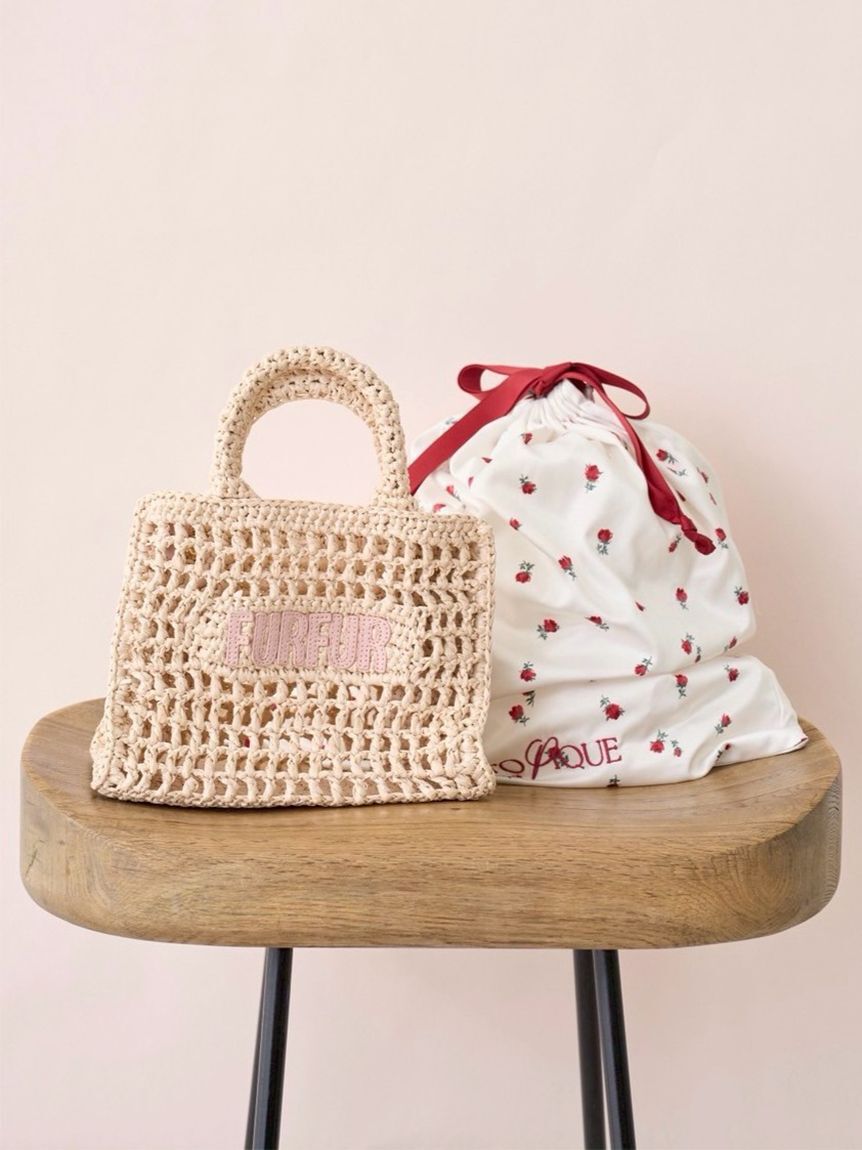 FURFUR「【限定カラー】ラフィアロゴトートバッグ」|トートバッグ|