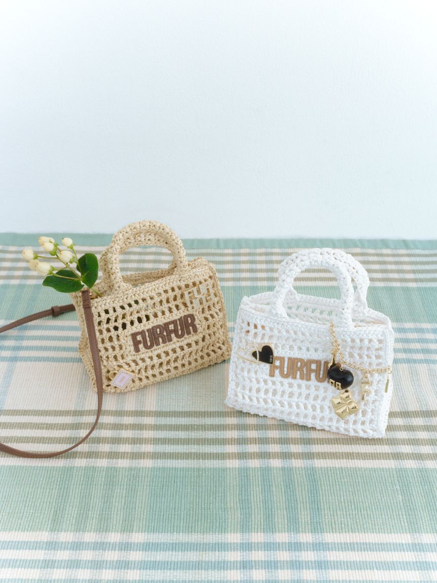 FURFUR「【限定カラー】ラフィアロゴトートバッグ」|トートバッグ|