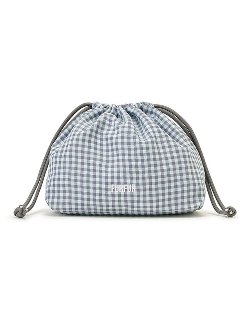 FURFUR「【WEB限定カラー】ロゴプリント巾着ポーチ」|ポーチ|