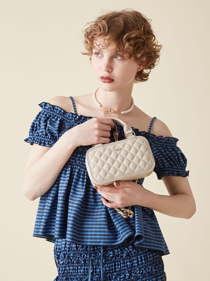 FURFUR「【限定カラー】キルティングフォンホルダー」|ショルダー・メッセンジャー|